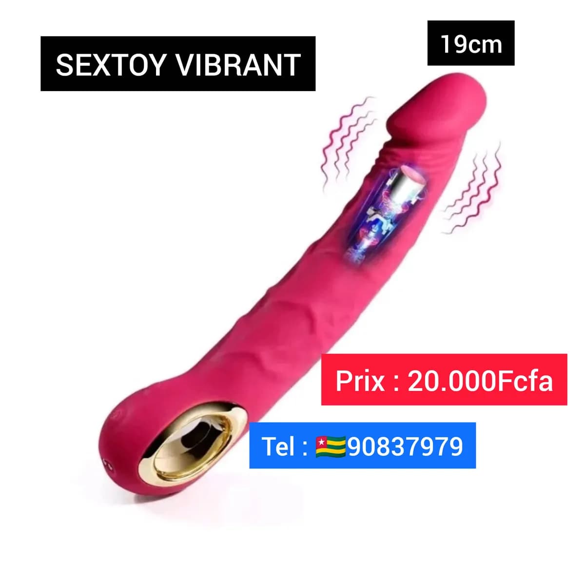 Sextoy vibrant 19cm  1