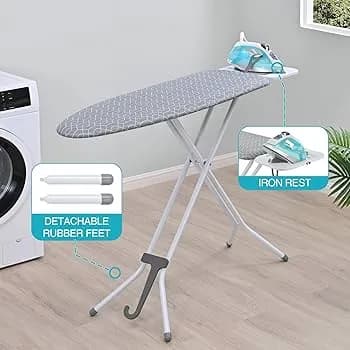 TABLE À REPASSER PLIABLE RÉGLABLE À HAUTEUR  1