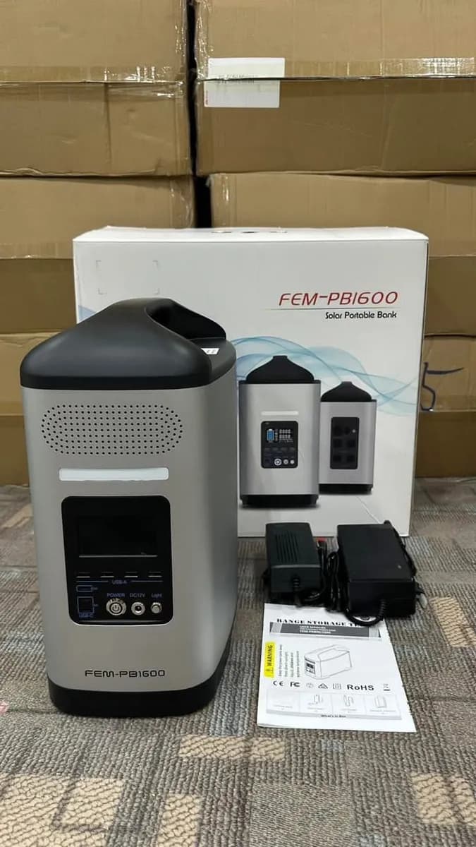 Power Station FEM-PB1600 1670Wh  ⚡ Puissance : 1500W (Surge 3000W) 🔋  - 3