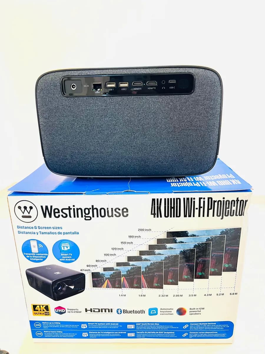 Projecteur Westinghouse Cinéma Professionnel Ultra Haut de Gamme 4K UHD (200 Pouces) 5