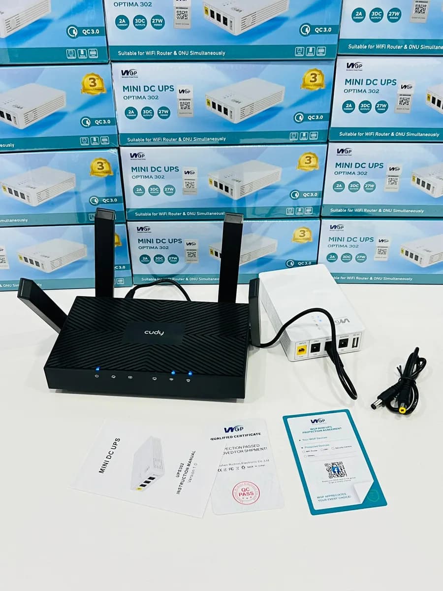 🔋 WGP Mini DC UPS 302  Powerbank pour routeur, caméra etc 3