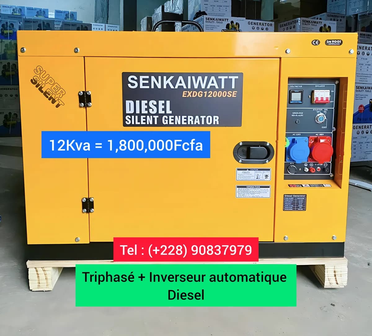 Groupe électrogène 12Kva