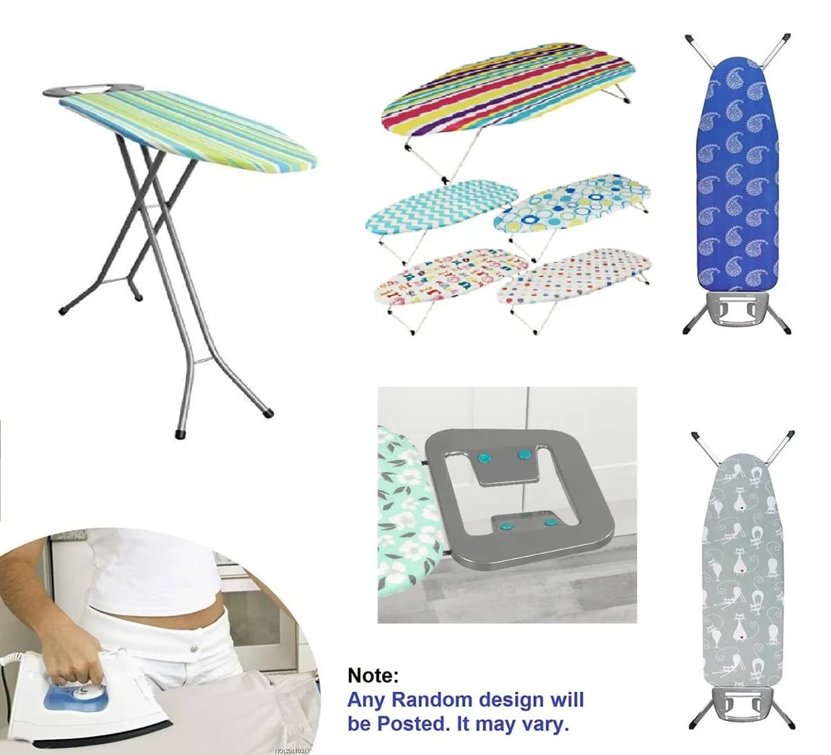 TABLE À REPASSER PLIABLE RÉGLABLE À HAUTEUR  5