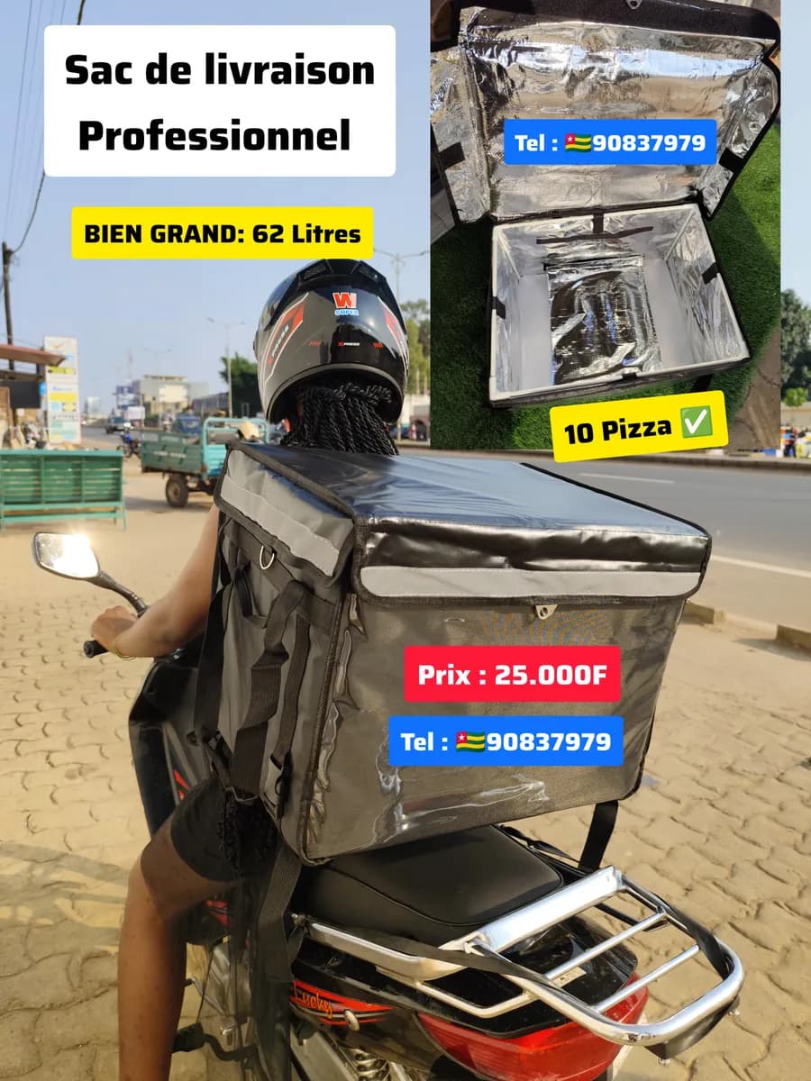 SAC DE LIVRAISON XXL 62Litres 1